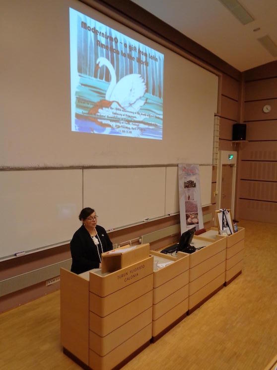 Rinden homenaje a Rub&eacute;n Dar&iacute;o en Turku, Finlandia